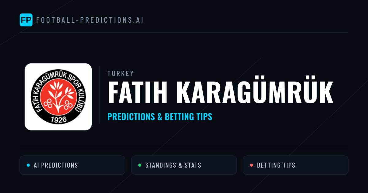 Fatih Karagümrük Predictions & Stats
