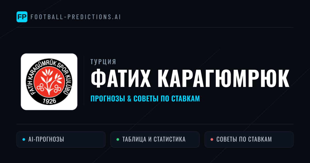 Фатих Карагюмрюк прогнозы и статистика