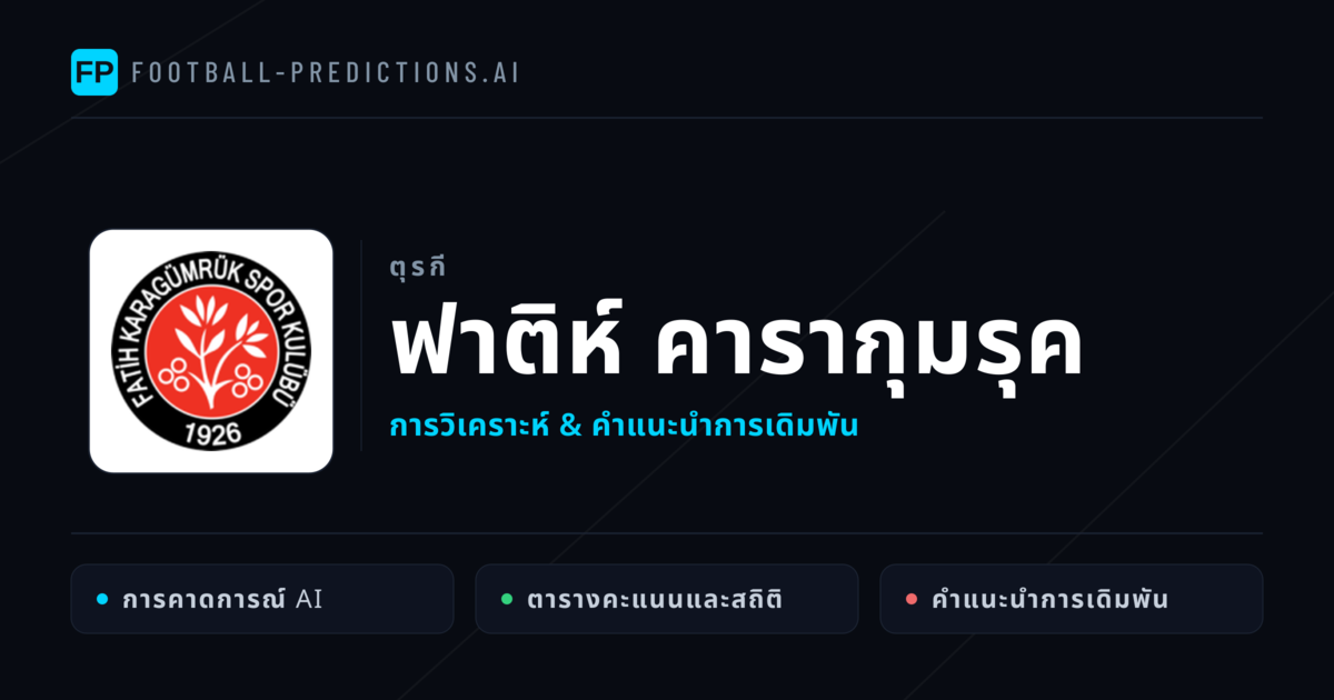 ฟาติห์ คารากุมรุค การวิเคราะห์และสถิติ