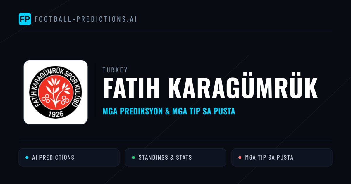 Fatih Karagümrük Predictions & Stats