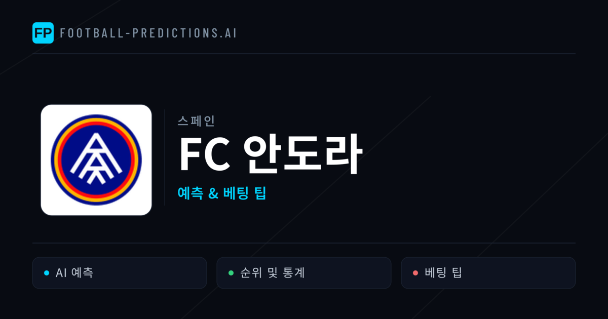 FC 안도라 축구 예측 & 통계