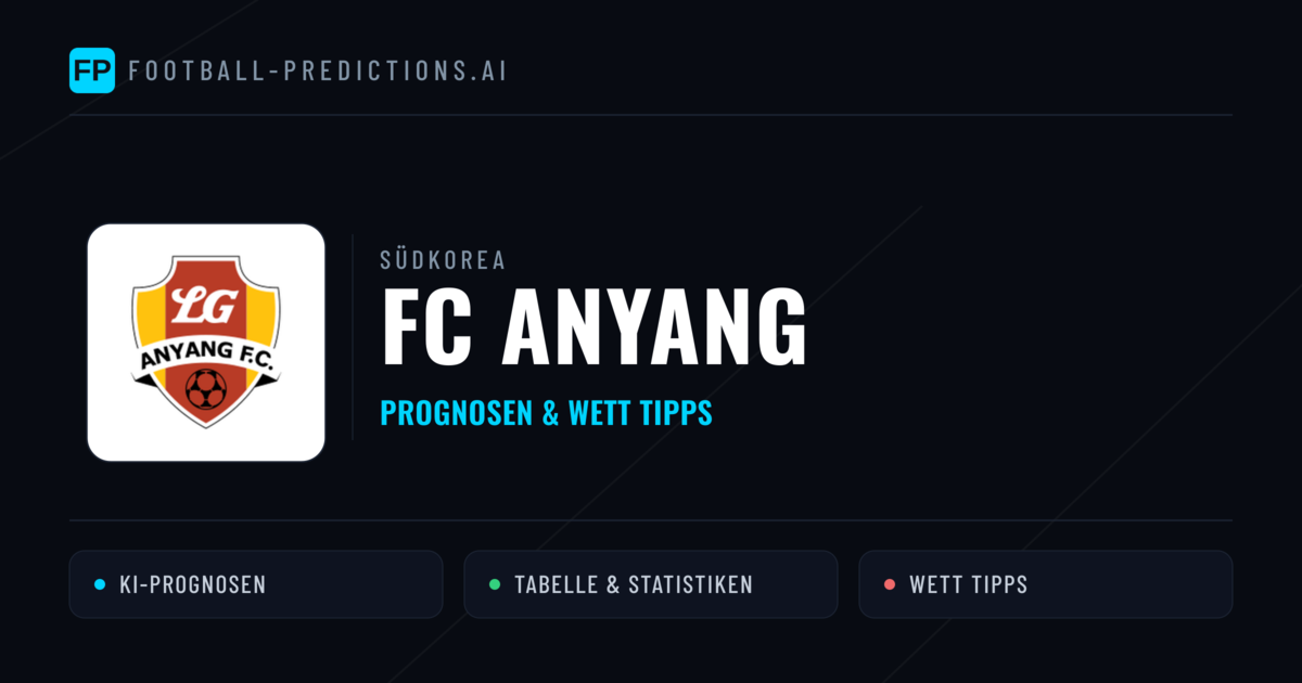FC Anyang Prognosen & Statistiken