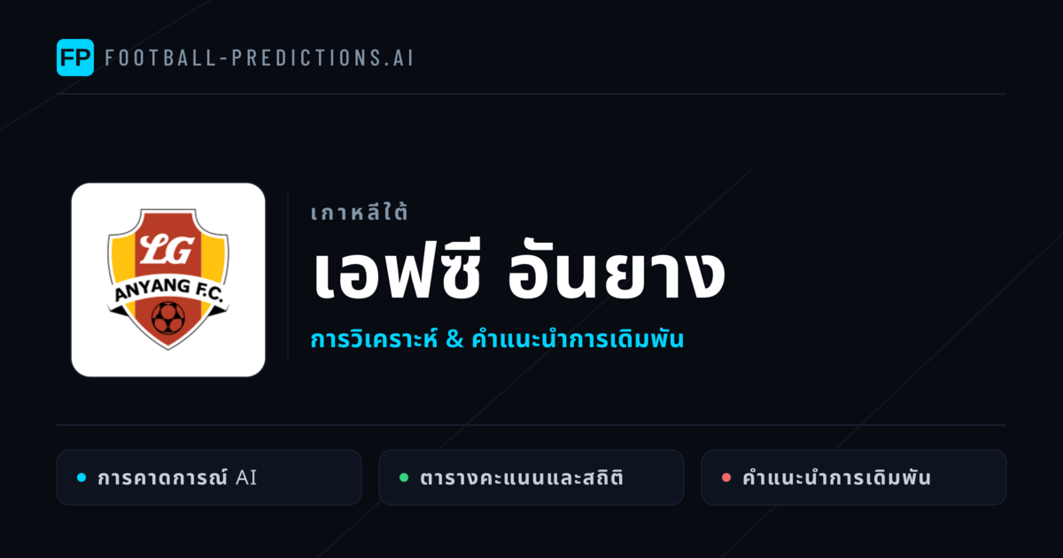 เอฟซี อันยาง การวิเคราะห์และสถิติ