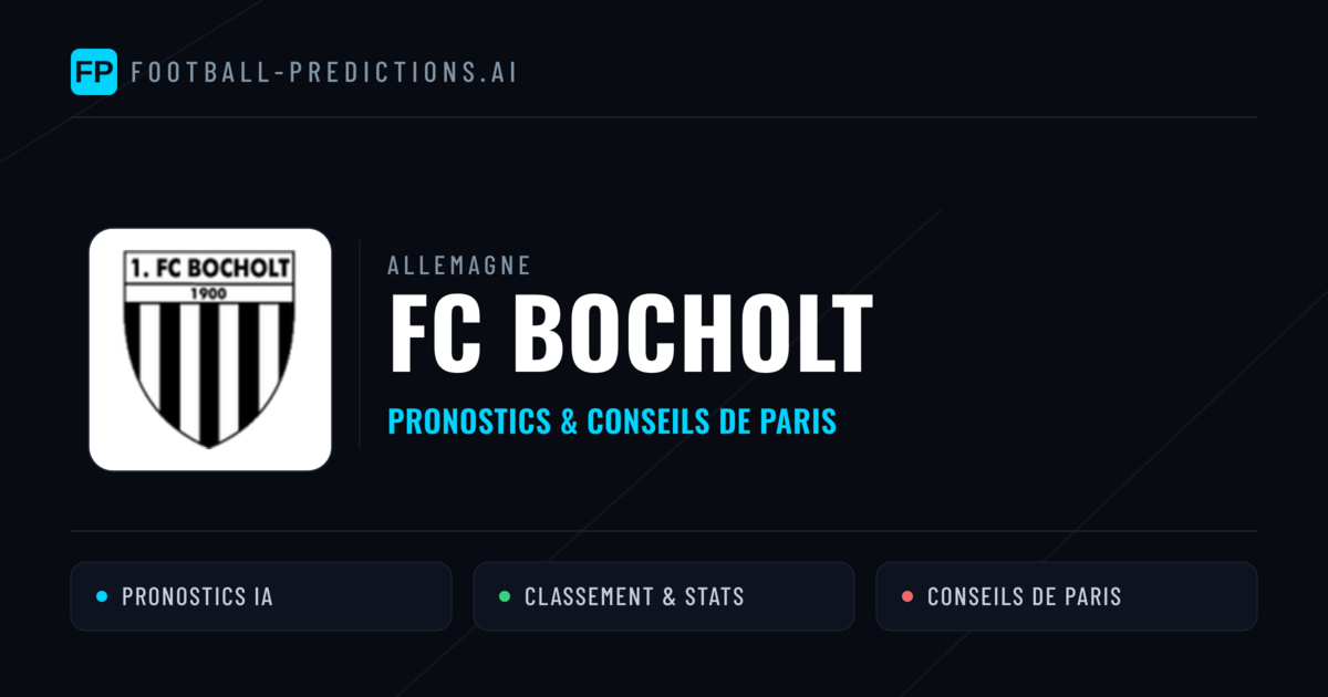 FC Bocholt Pronostics & Statistiques