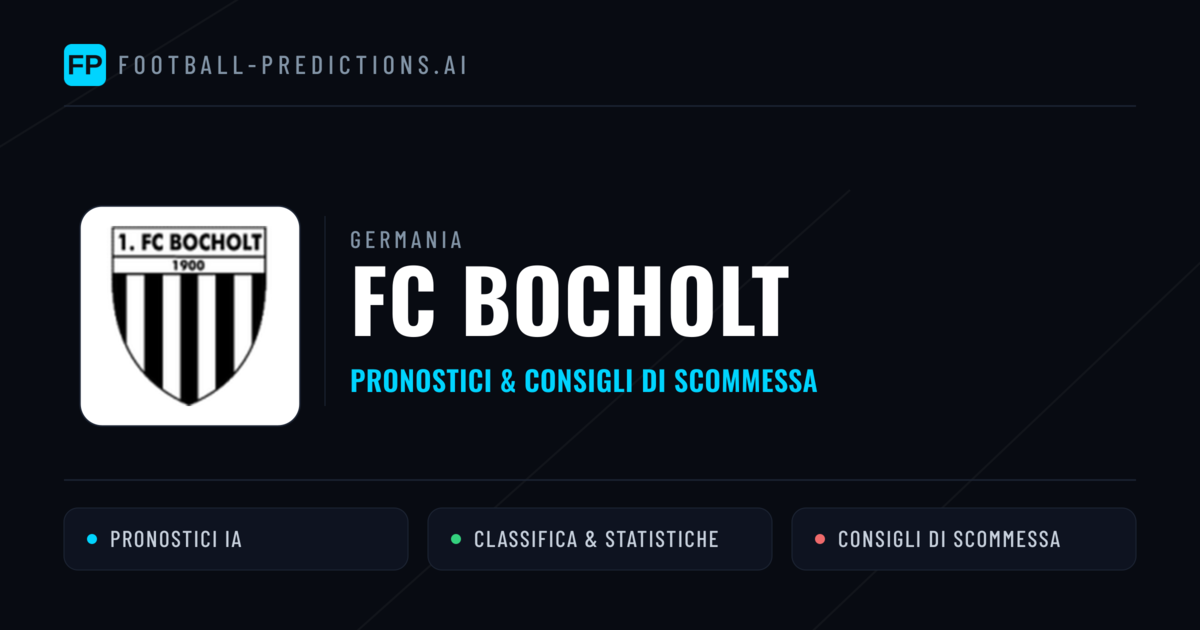 Pronostici e Statistiche FC Bocholt