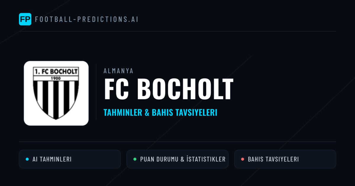 FC Bocholt Tahminleri & İstatistikler