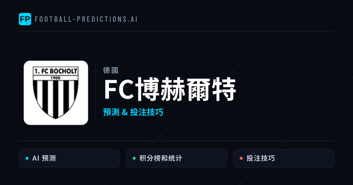FC博赫爾特 運彩分析|足球預測與數據
