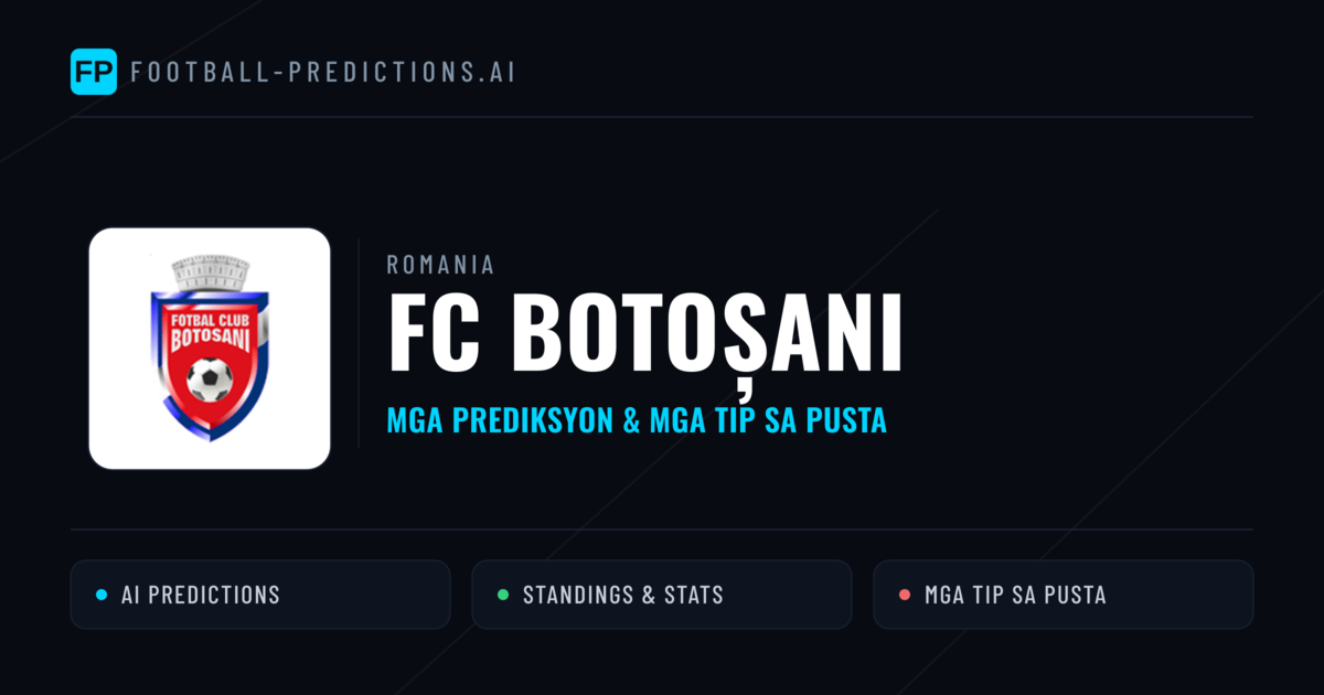 FC Botoșani Predictions & Stats