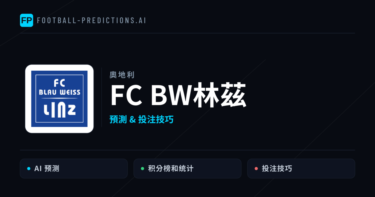 FC BW林茲 運彩分析|足球預測與數據