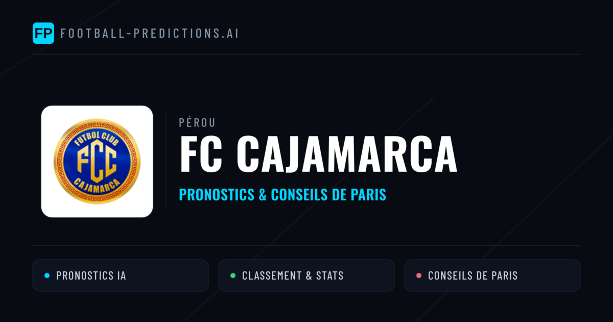 FC Cajamarca Pronostics & Statistiques
