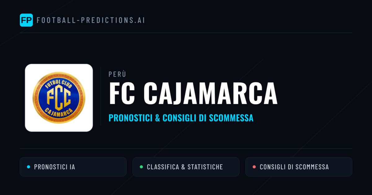 Pronostici e Statistiche FC Cajamarca