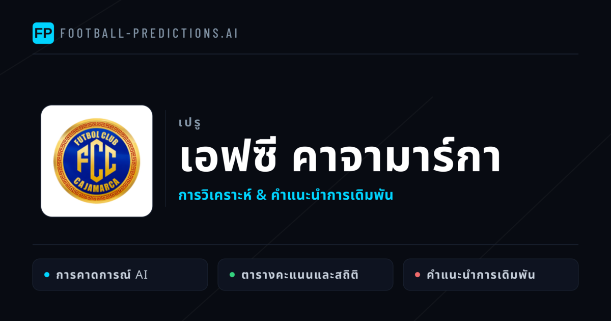 เอฟซี คาจามาร์กา การวิเคราะห์และสถิติ