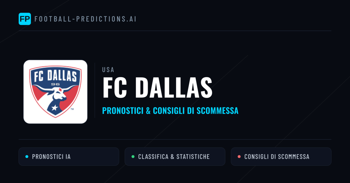 Pronostici e Statistiche FC Dallas