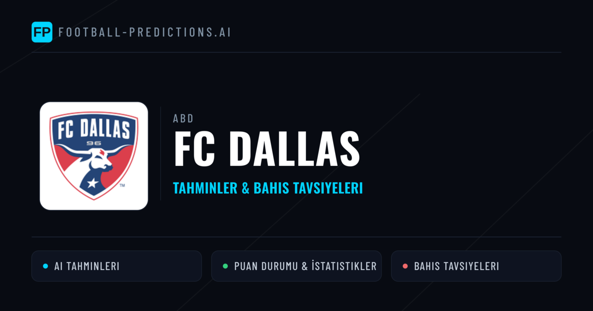FC Dallas Tahminleri & İstatistikler