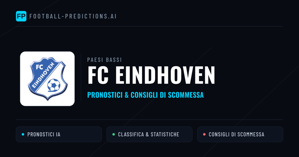 Pronostici e Statistiche FC Eindhoven