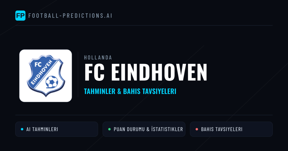 FC Eindhoven Tahminleri & İstatistikler