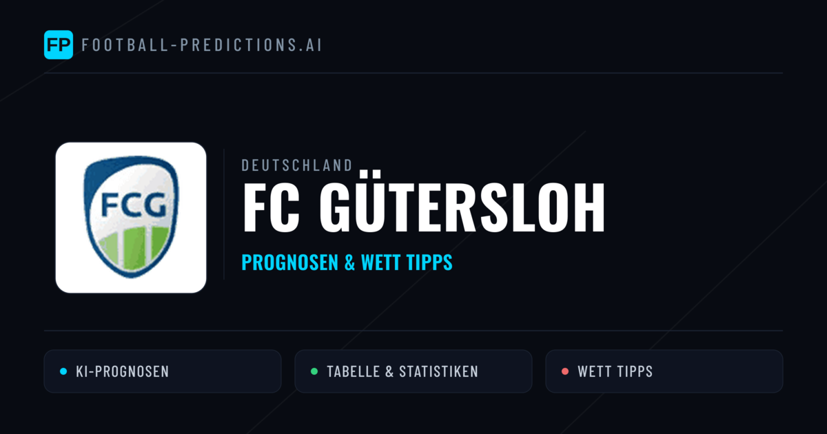 FC Gütersloh Prognosen & Statistiken