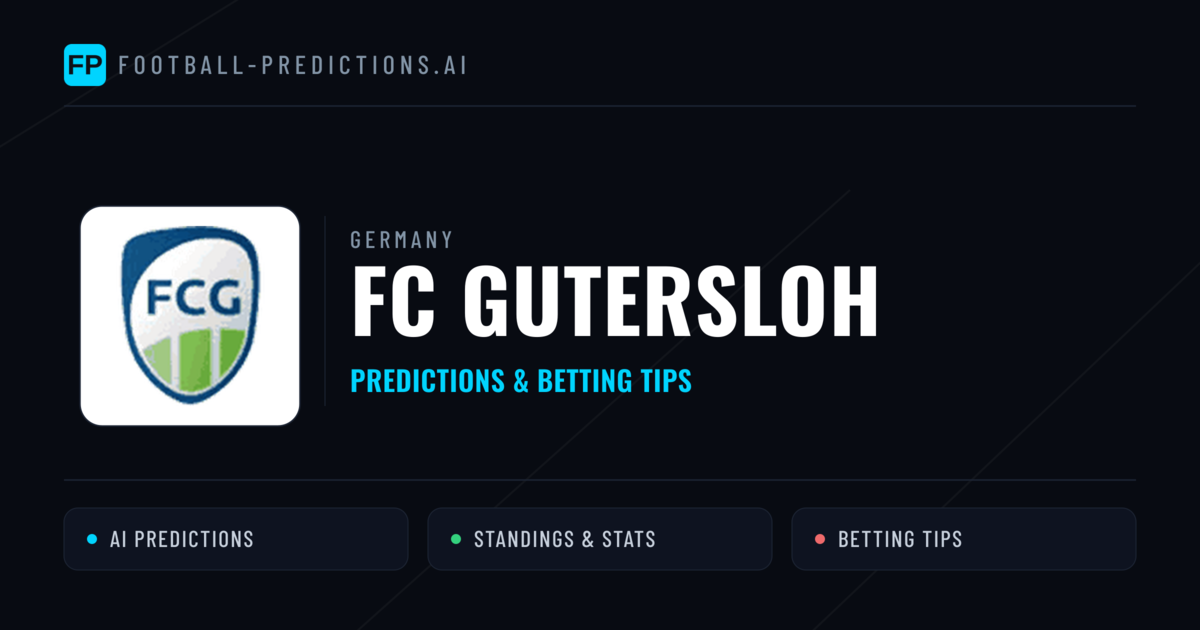 FC Gutersloh Predictions & Stats