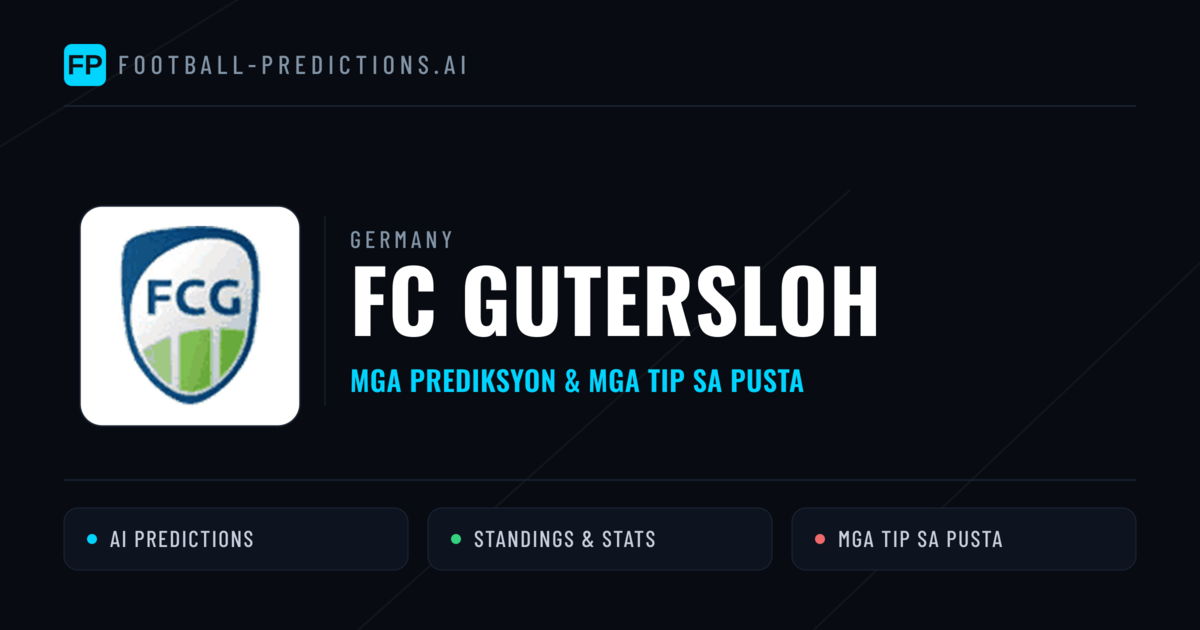 FC Gutersloh Predictions & Stats