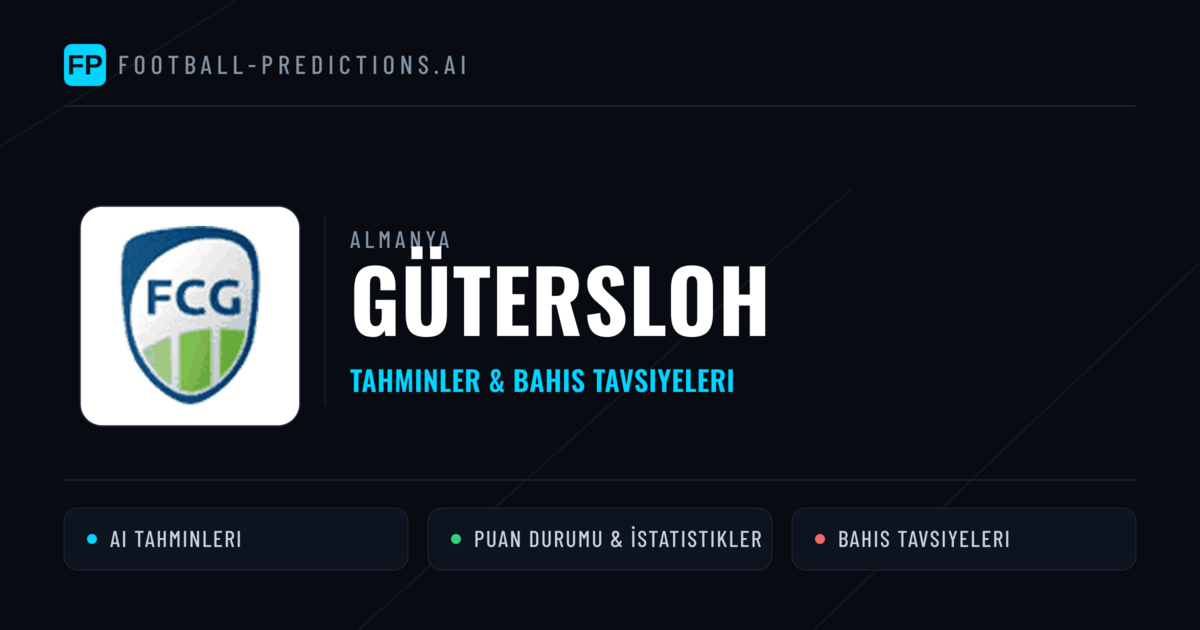 Gütersloh Tahminleri & İstatistikler