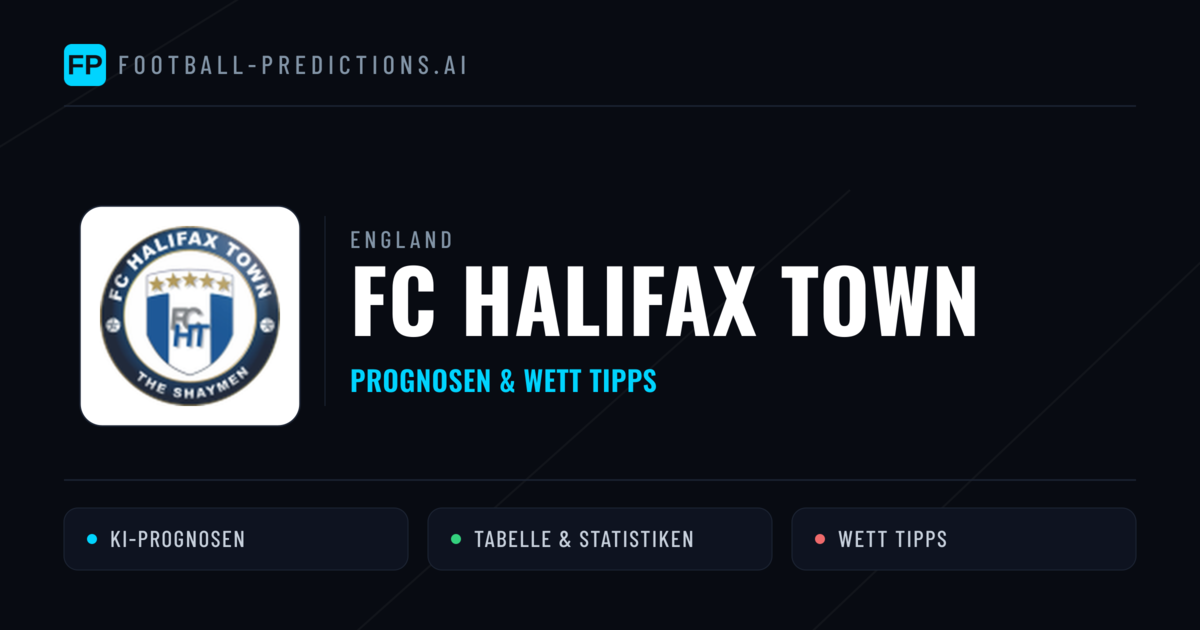 FC Halifax Town Prognosen & Statistiken