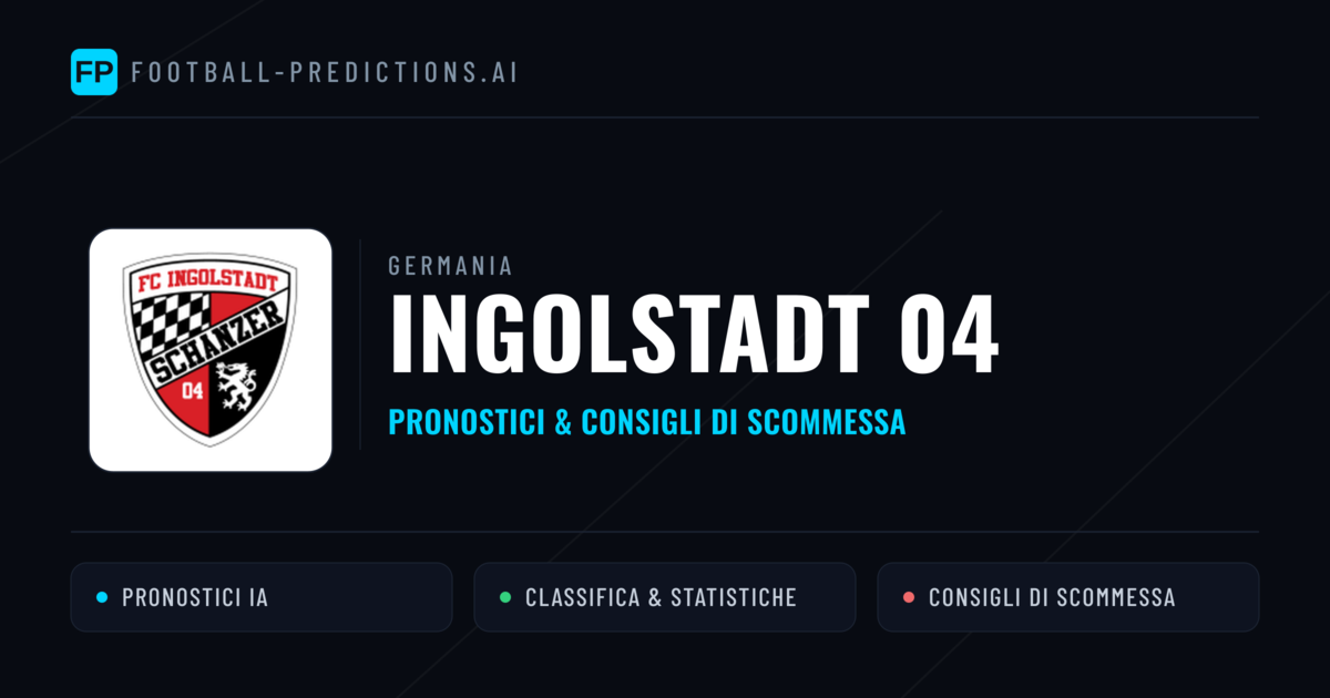 Pronostici e Statistiche Ingolstadt 04