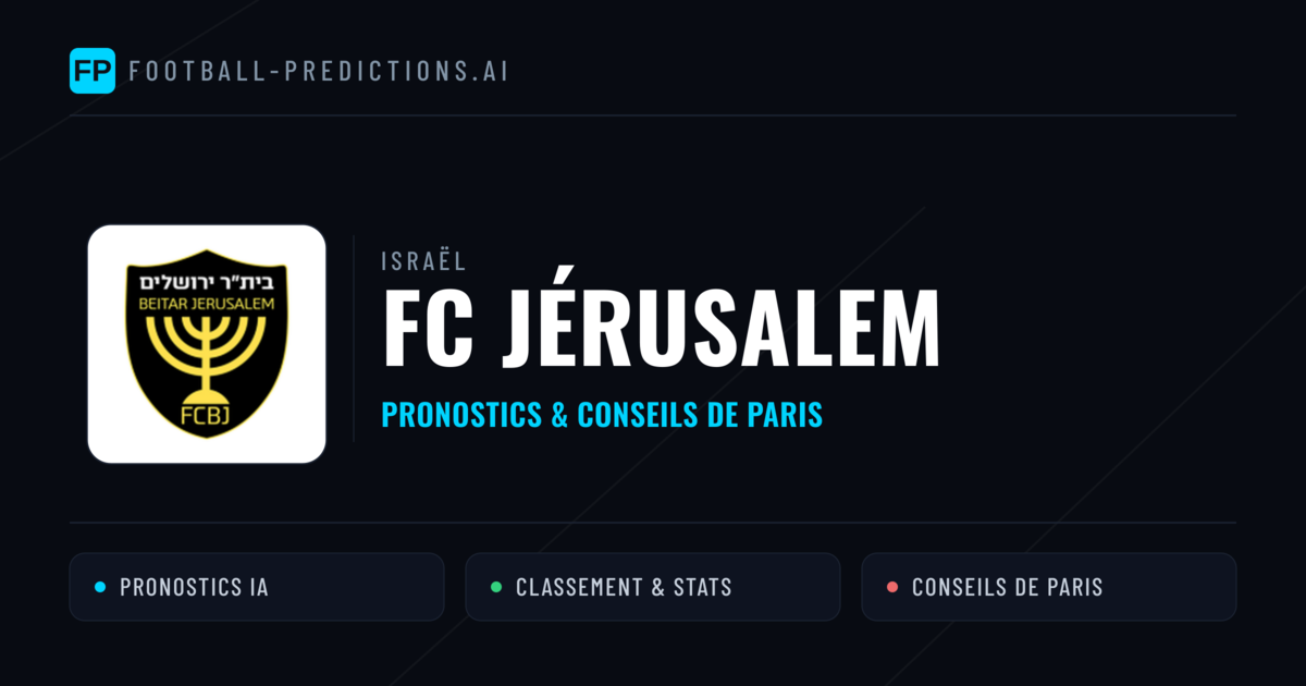 FC Jérusalem Pronostics & Statistiques