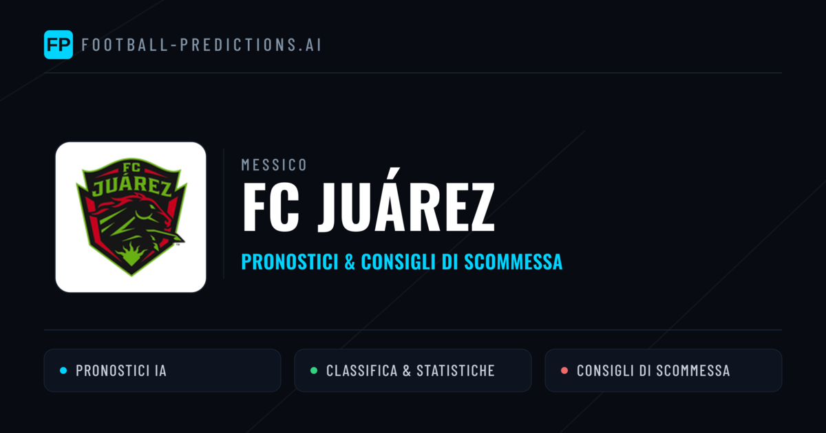 Pronostici e Statistiche FC Juárez