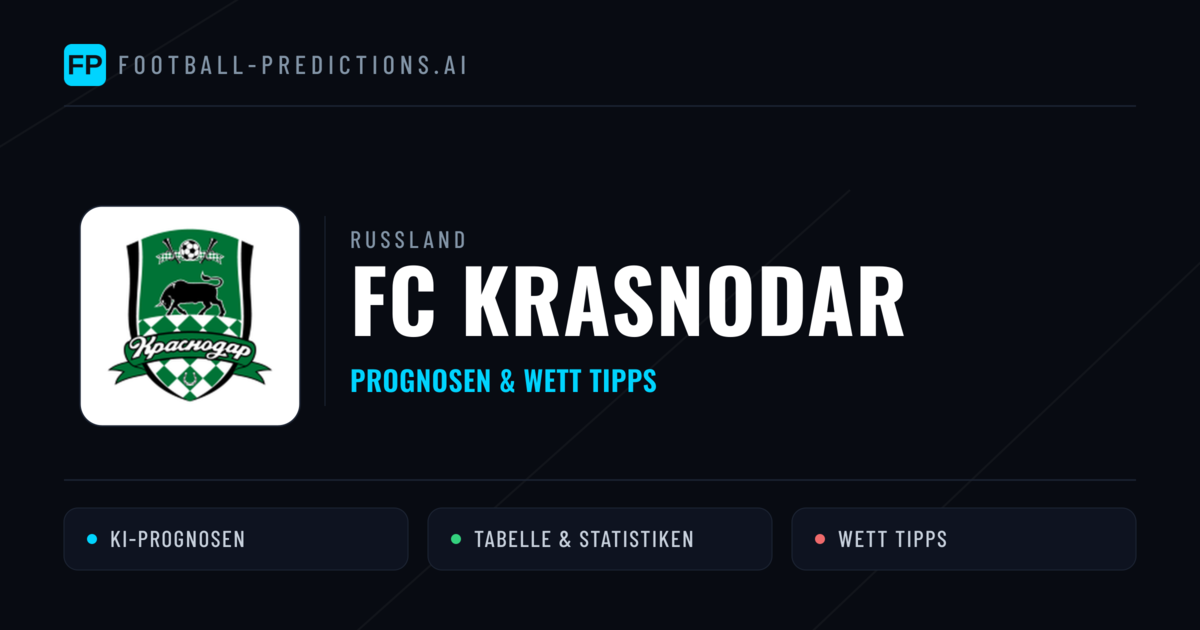 FC Krasnodar Prognosen & Statistiken