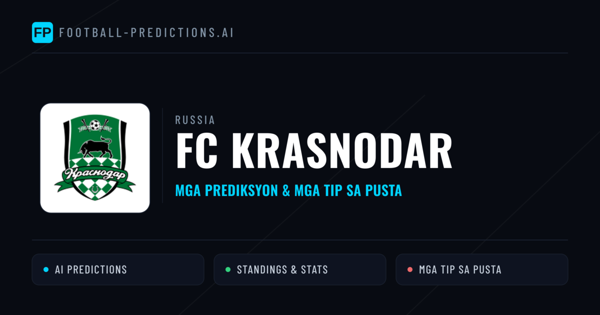 FC Krasnodar Predictions & Stats