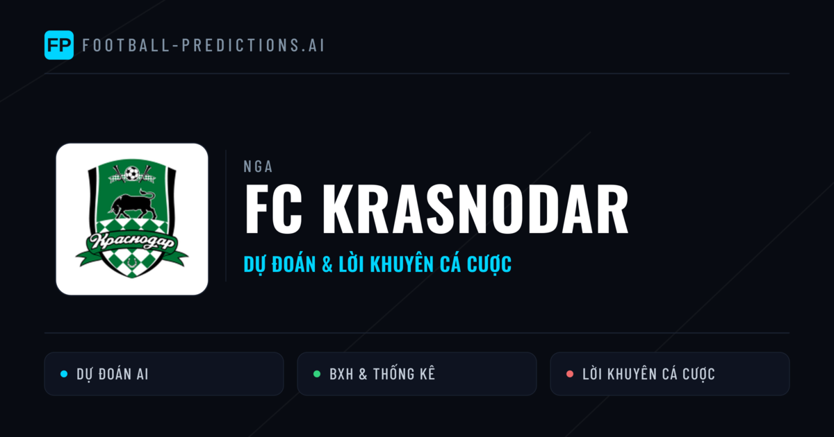 FC Krasnodar Dự đoán & Thống kê