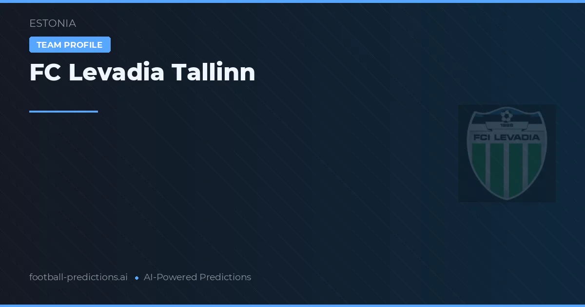 FC Levadia Tallinn Predictions & Stats