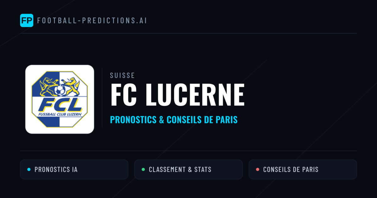FC Lucerne Pronostics & Statistiques