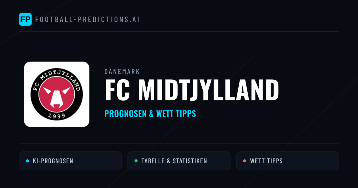 FC Midtjylland Prognosen & Statistiken