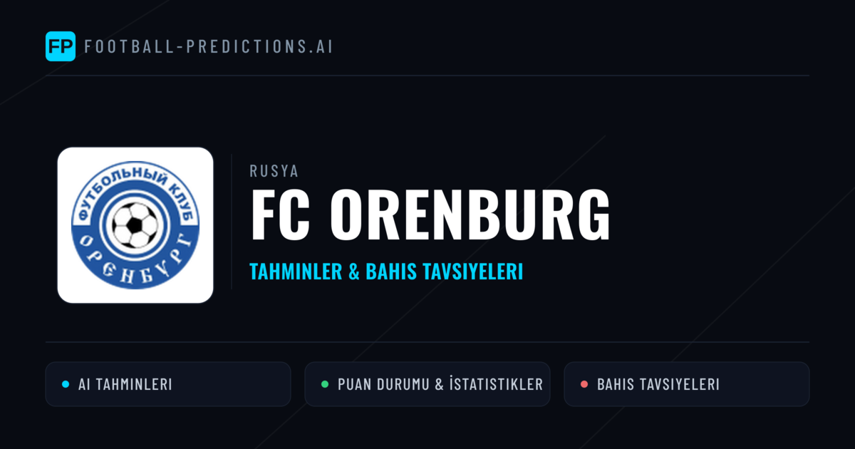 FC Orenburg Tahminleri & İstatistikler
