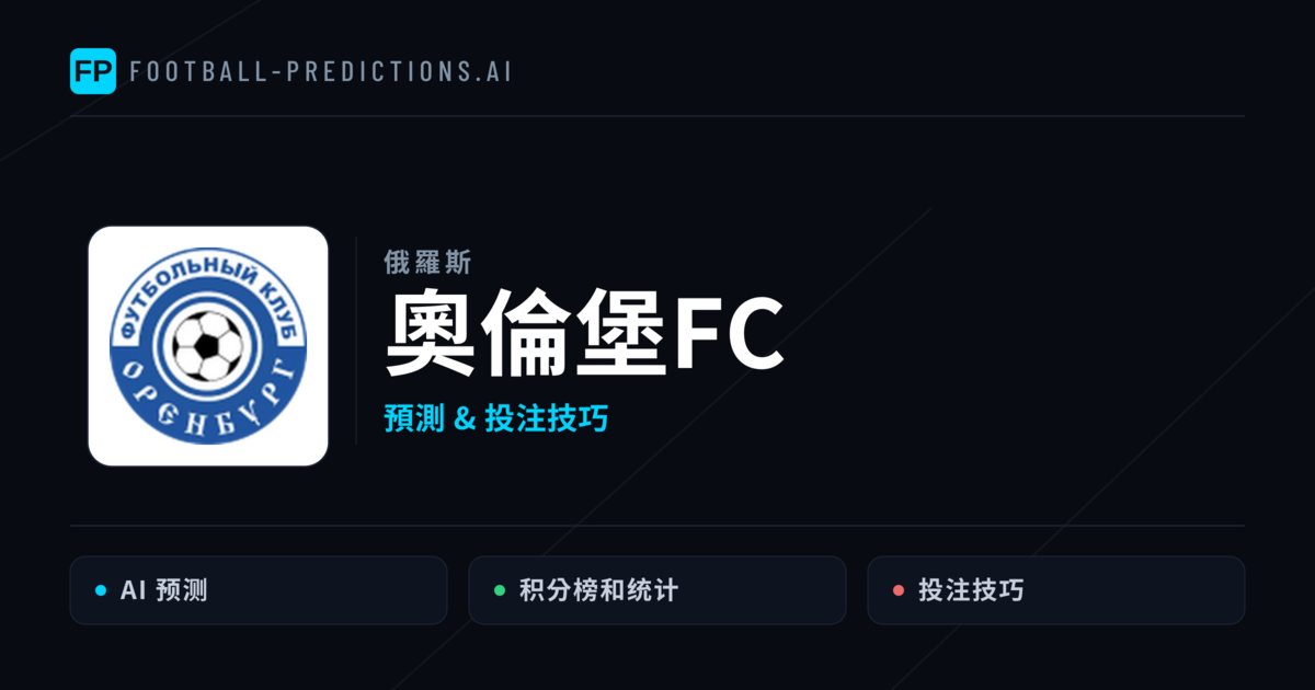 奧倫堡FC 運彩分析|足球預測與數據