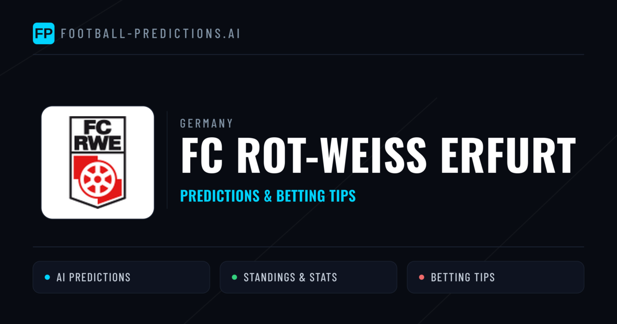 FC Rot-Weiß Erfurt Predictions & Stats