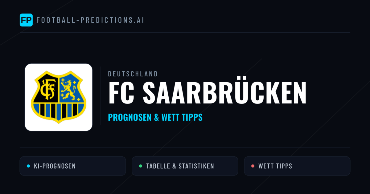 FC Saarbrücken Prognosen & Statistiken