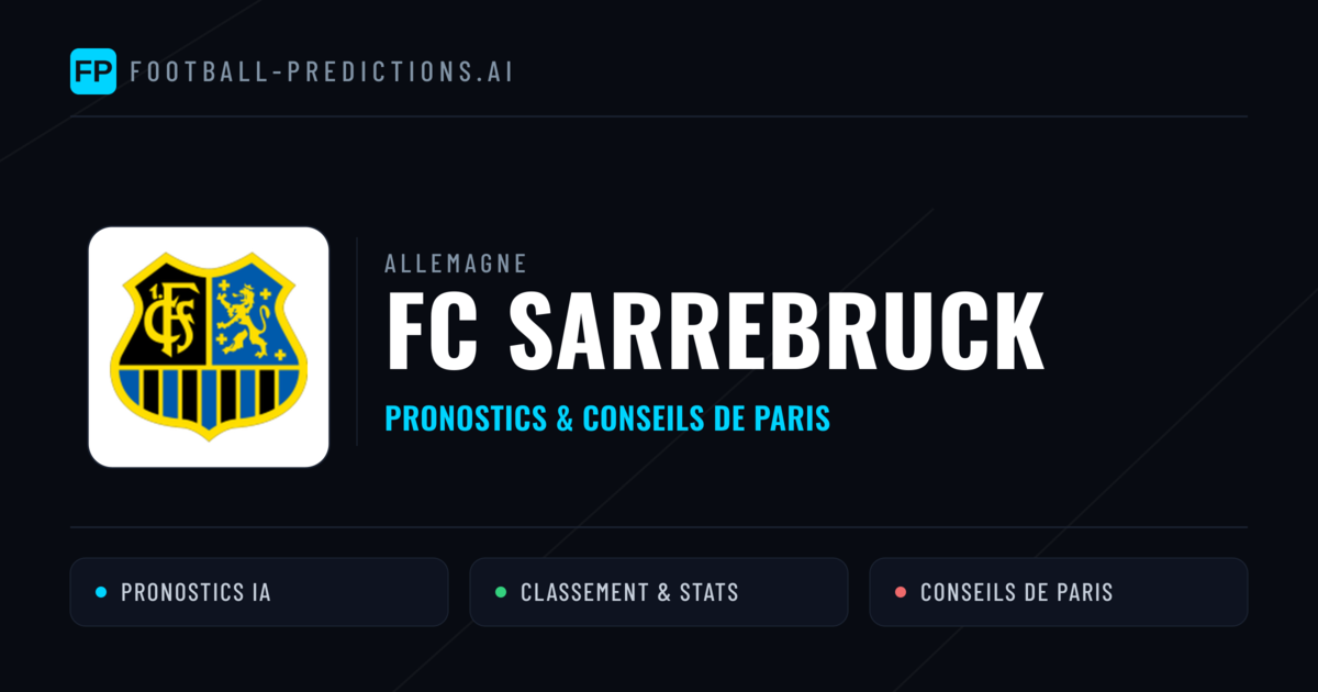 FC Sarrebruck Pronostics & Statistiques