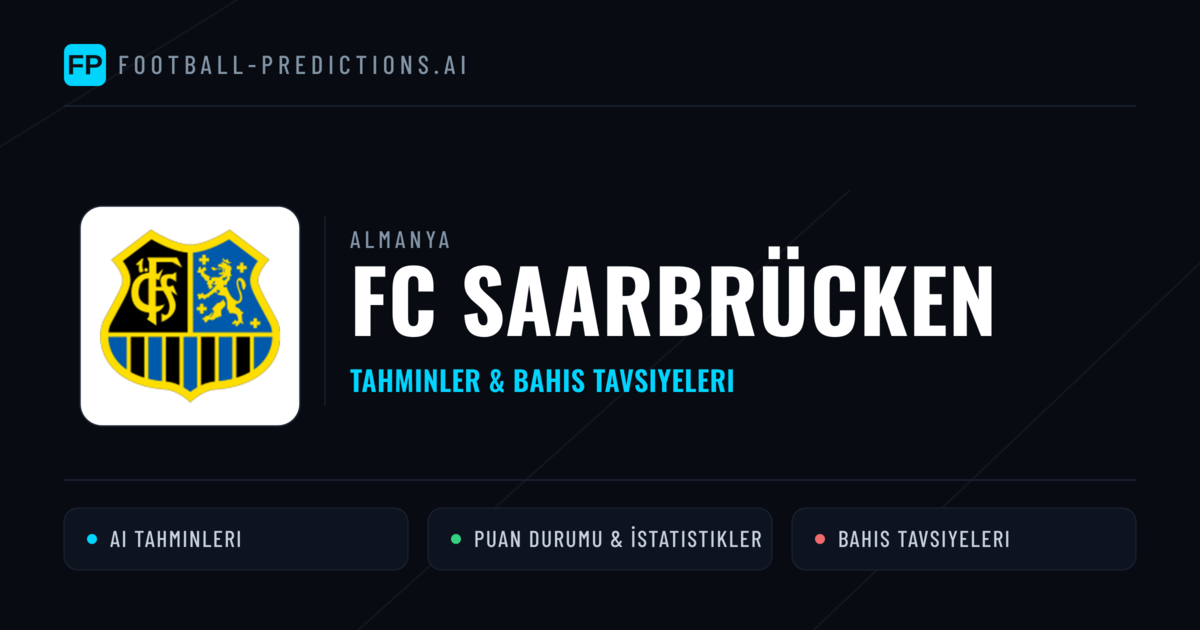 FC Saarbrücken Tahminleri & İstatistikler