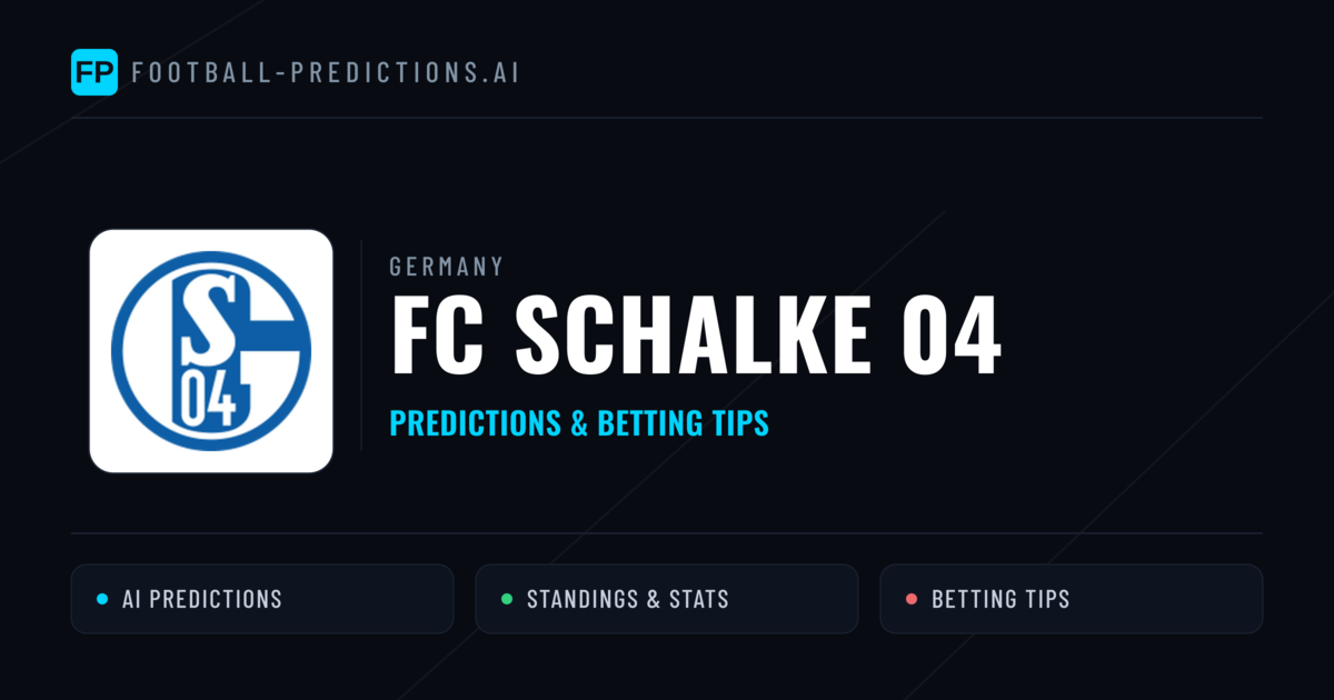 FC Schalke 04 Predictions & Stats