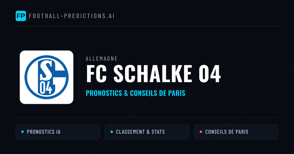 FC Schalke 04 Pronostics & Statistiques