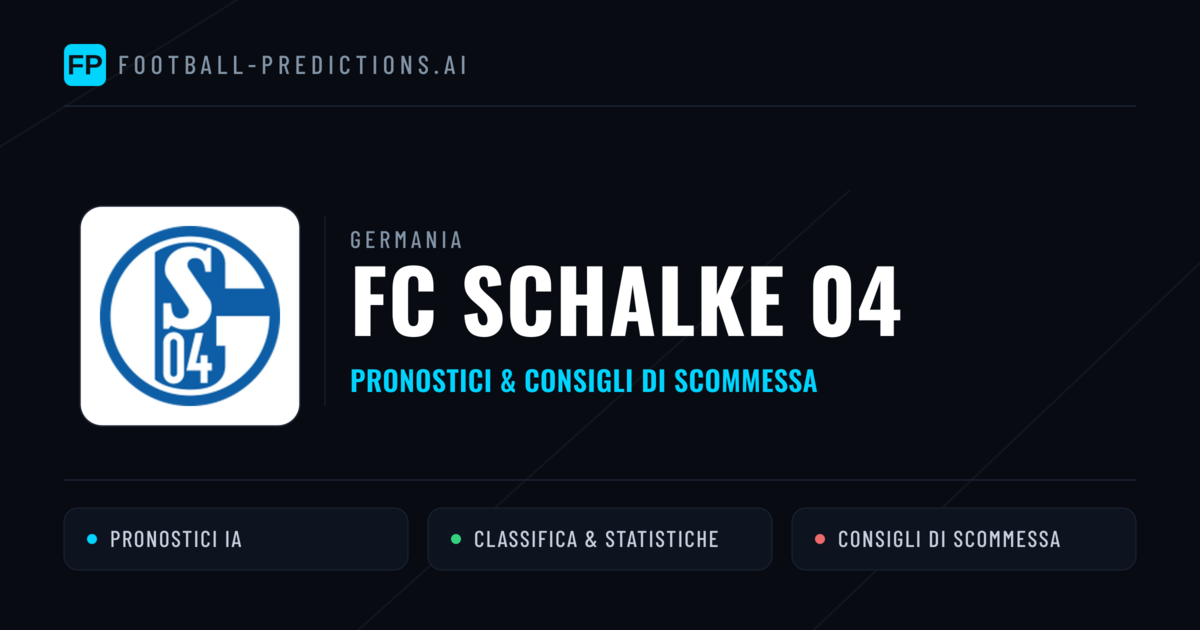 Pronostici e Statistiche FC Schalke 04