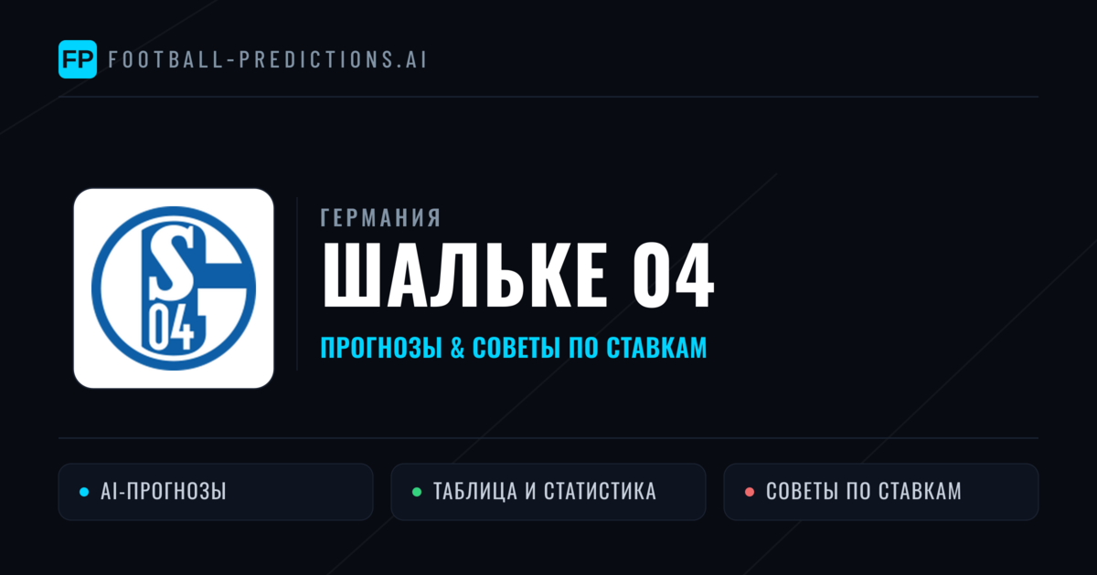 Шальке 04 прогнозы и статистика