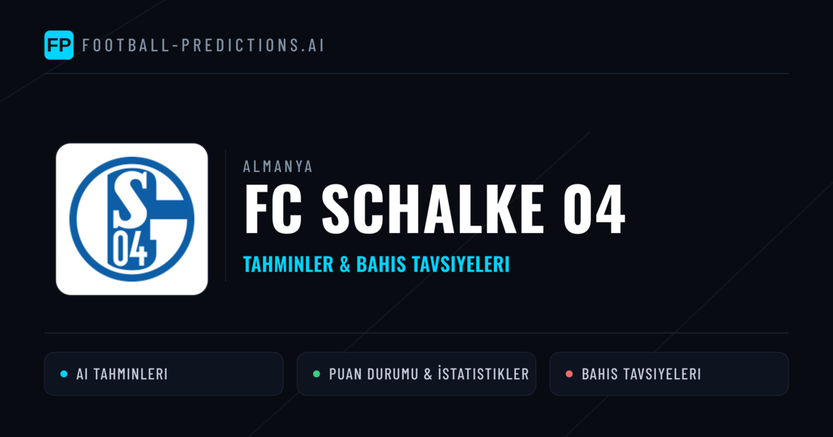 FC Schalke 04 Tahminleri & İstatistikler