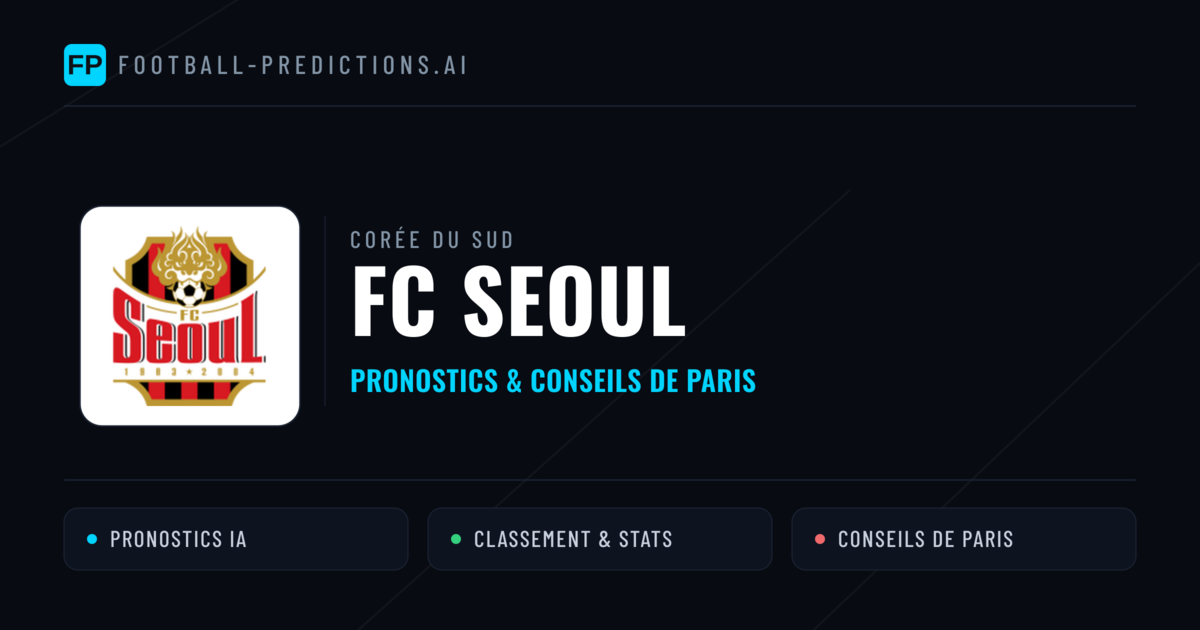 FC Seoul Pronostics & Statistiques