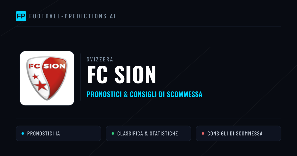 Pronostici e Statistiche FC Sion