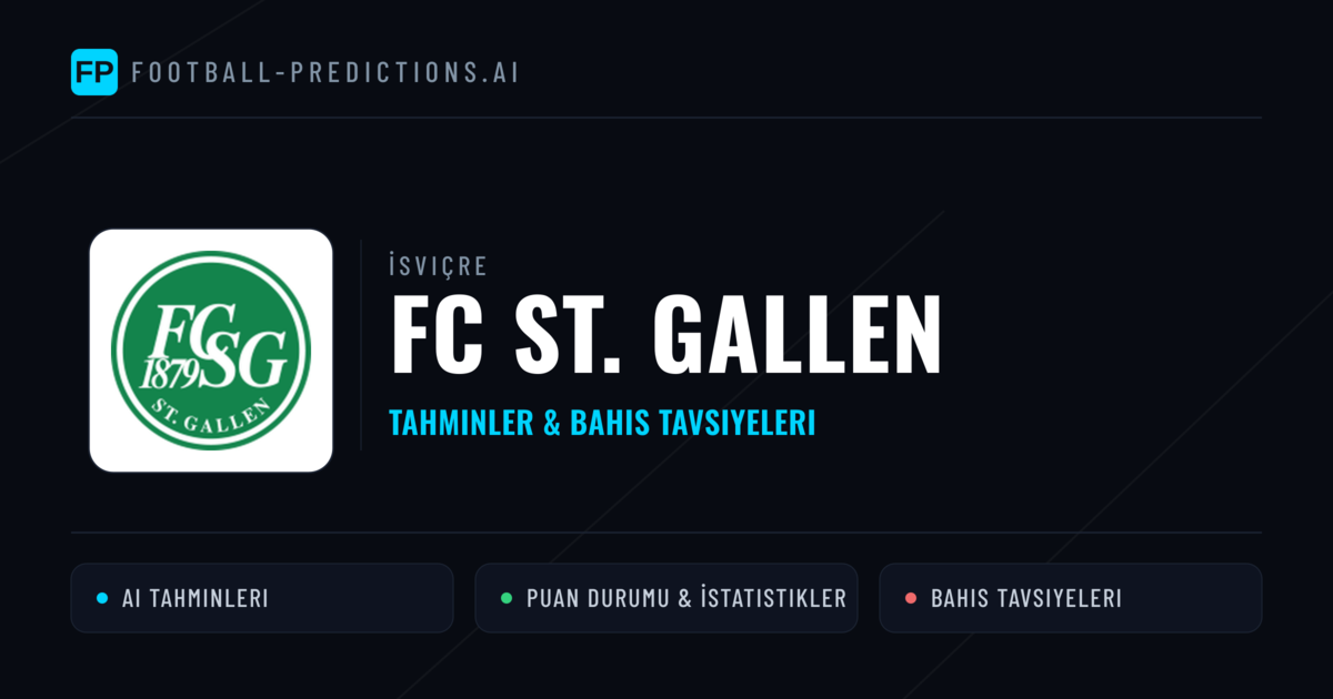 FC St. Gallen Tahminleri & İstatistikler