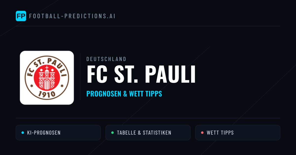 FC St. Pauli Prognosen & Statistiken