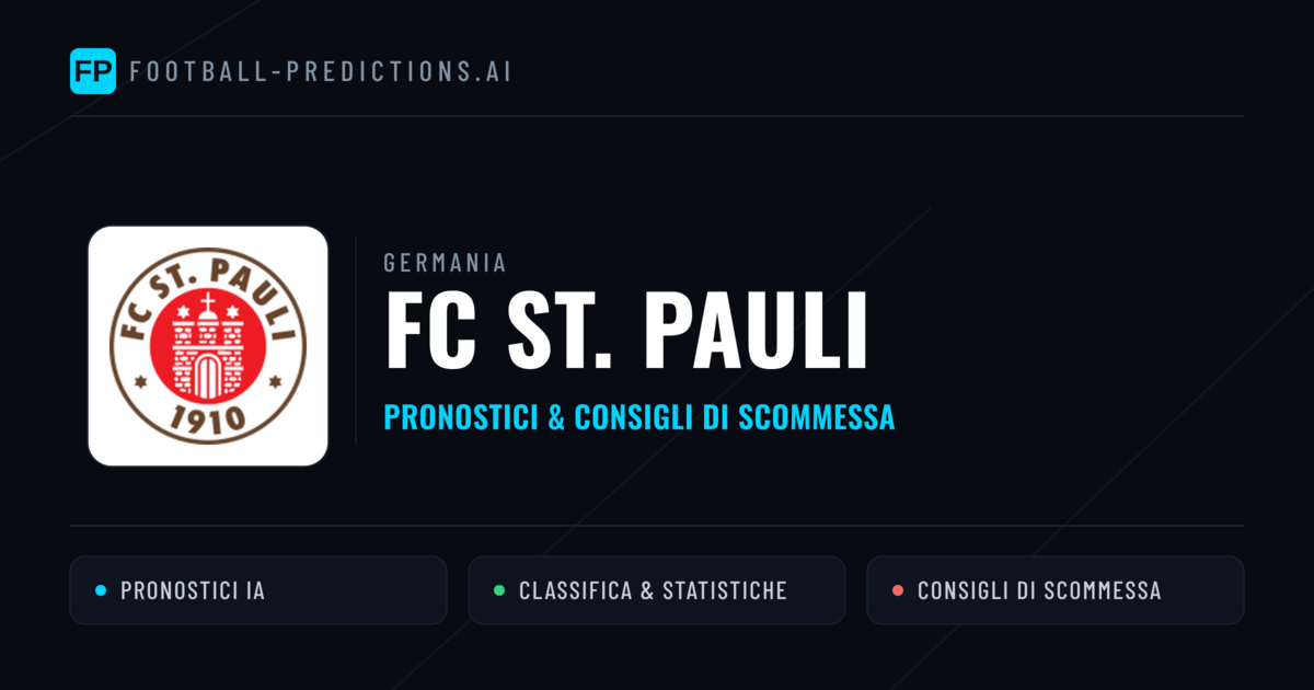 Pronostici e Statistiche FC St. Pauli